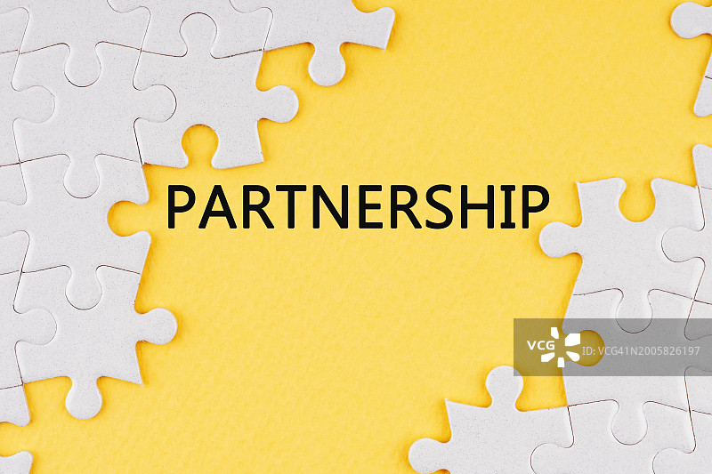 合作文本与拼图图片素材