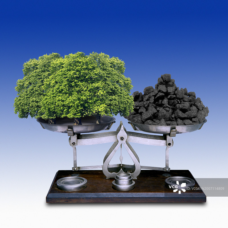 抵消碳排放概念图图片素材