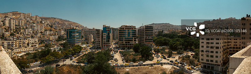 城市建筑的高角度视角图片素材