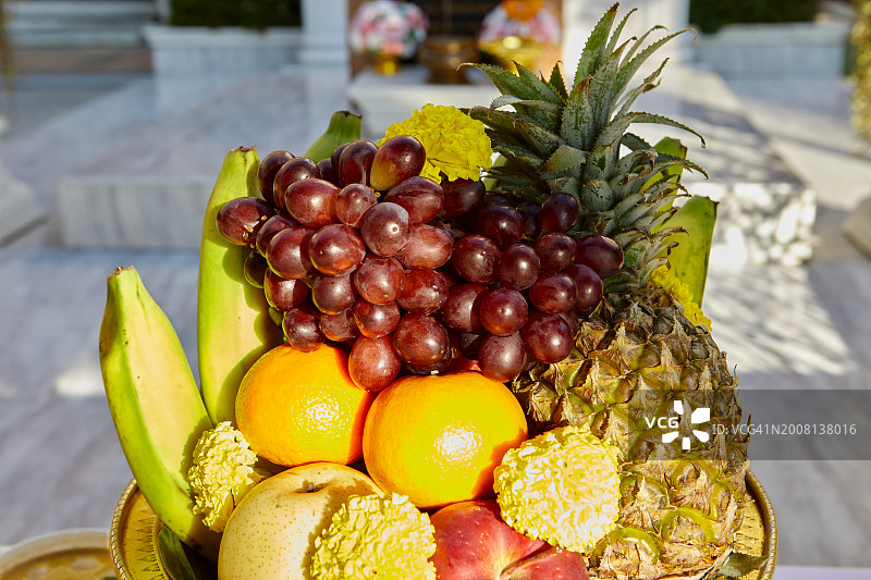 桌子上水果的特写图片素材