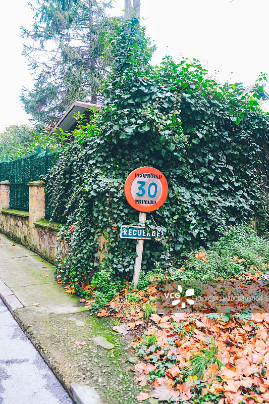 30公里限速标志图片素材