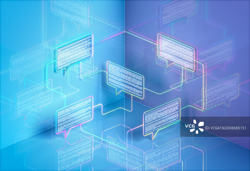 互联的语音气泡图片素材