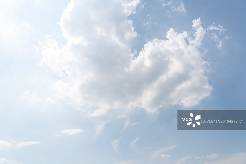 阳光明媚的白云图片素材