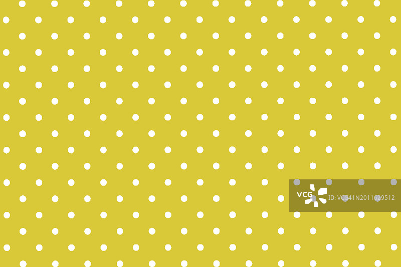 黄色背景上的白色圆点扁平纹理图片素材