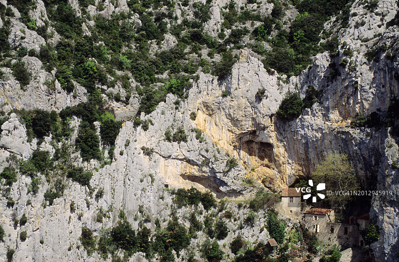 Galamus峡谷，圣安东尼隐居处图片素材