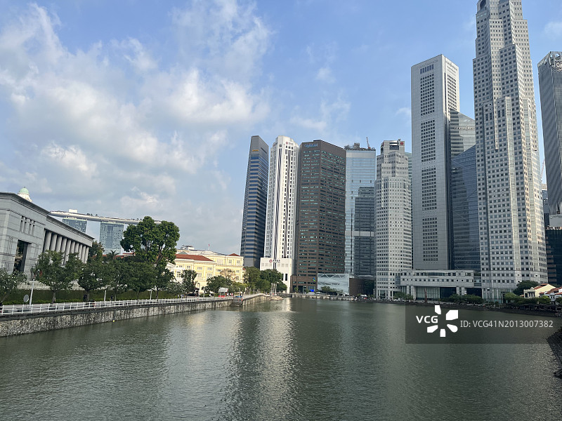 新加坡埃尔金桥城市建筑景观图片素材