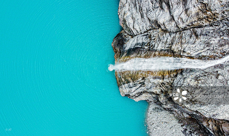 秘鲁安卡什瓦拉斯海边岩层航拍图片素材