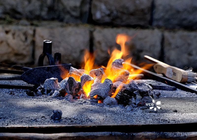 火坑特写，以色列图片素材