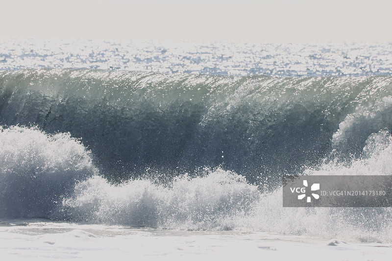 海浪拍打的特写图片素材