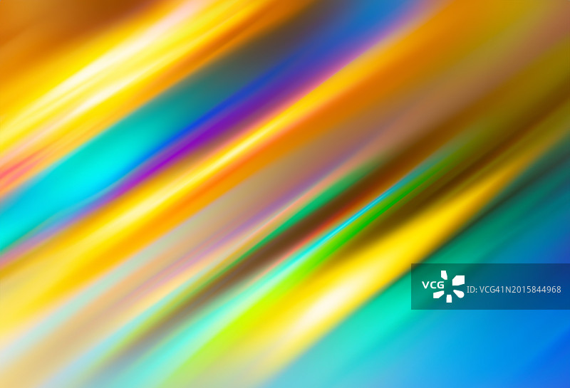 具有彩虹色反光的抽象彩色形状图片素材