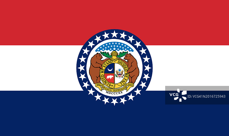 密苏里州州旗图片素材