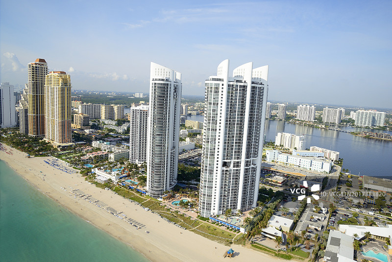 迈阿密海滩高角度景观图片素材