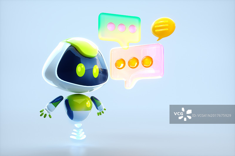 AI聊天机器人图片素材
