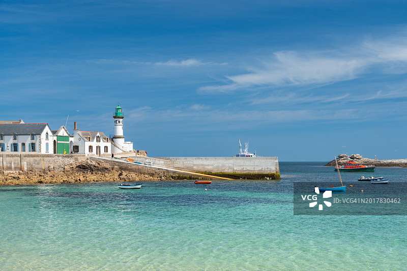 塞纳岛之夏：布列塔尼的加勒比海风情图片素材