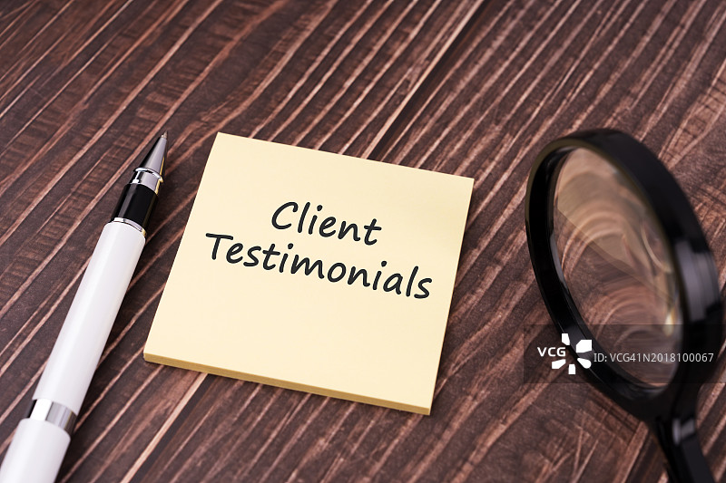 便利贴上的客户评价文字图片素材