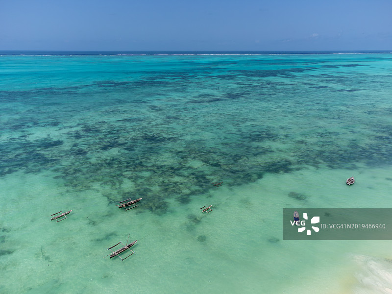 桑给巴尔的詹比阿尼海滩 - 坦桑尼亚 - 非洲图片素材