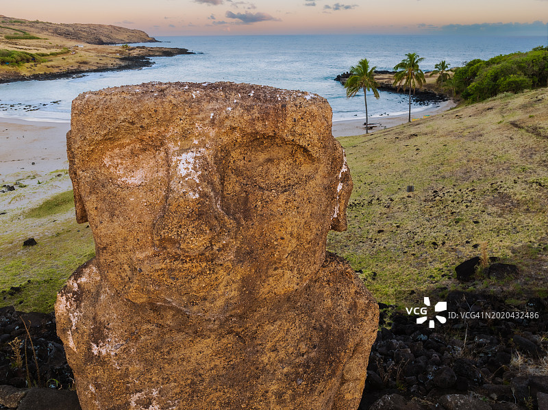阿胡阿图雷胡基石像图片素材