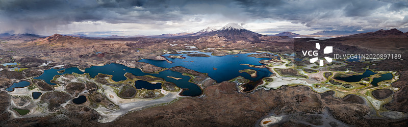 帕里纳科塔火山图片素材