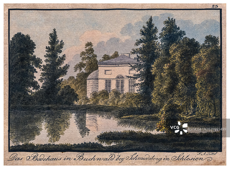 布科维茨靠近科瓦里的澡堂图片素材