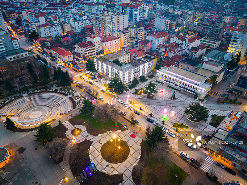 从无人机拍摄的波格拉德茨图片素材