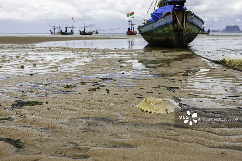 泰国春蓬府泰国湾渔村图片素材