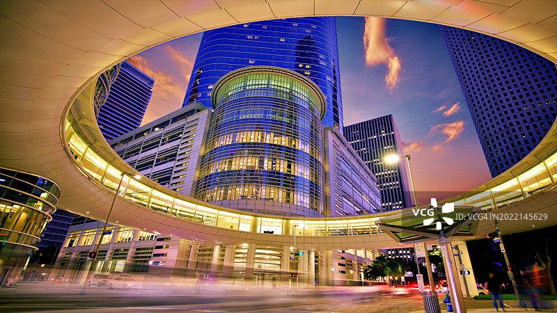 休斯顿现代建筑街景图片素材