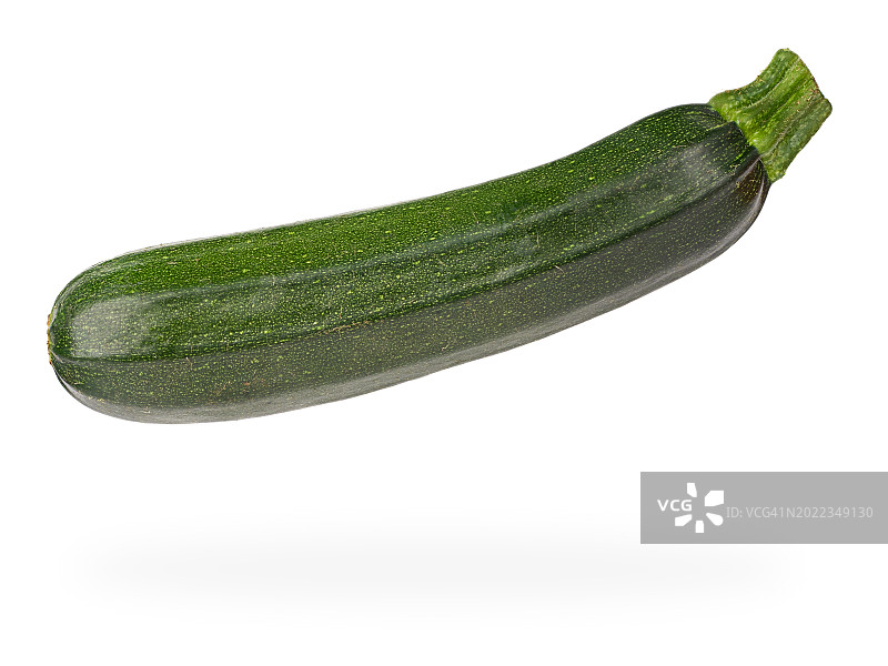 白色背景上的西葫芦图片素材