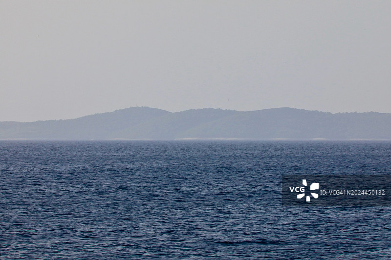 从洛杉矶海岸看到的太平洋岛屿图片素材