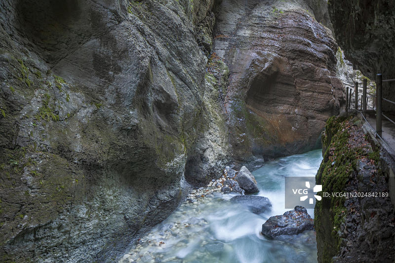 帕特纳赫峡谷，加米施-帕滕基兴，上巴伐利亚，巴伐利亚，德国，欧洲图片素材