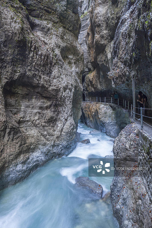 帕特纳赫峡谷，加米施-帕滕基兴，上巴伐利亚，巴伐利亚，德国，欧洲图片素材