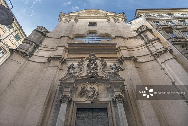 意大利热那亚圣菲利普内里教堂图片素材