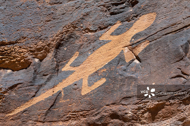 美国恐龙国家纪念碑岩石画图片素材