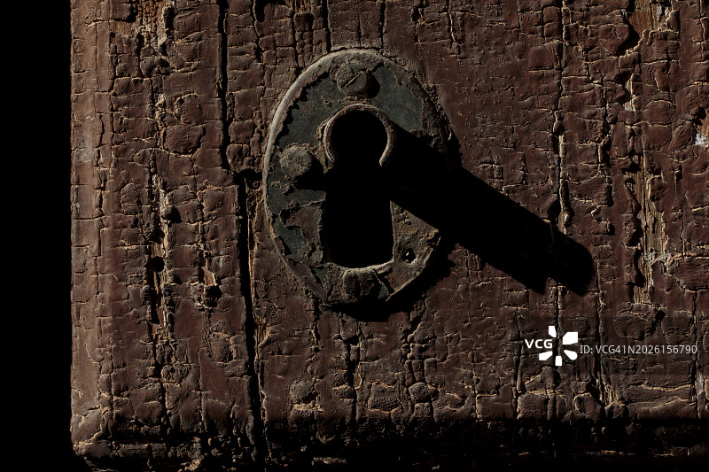 古老木门微距摄影图片素材