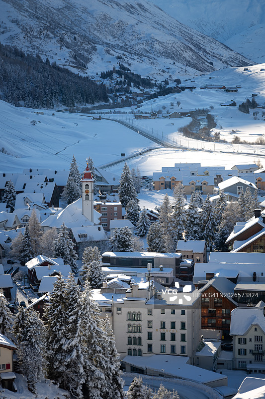 瑞士安德马特图片素材
