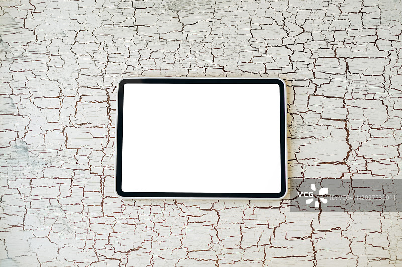 带白色屏幕的平板电脑图片素材