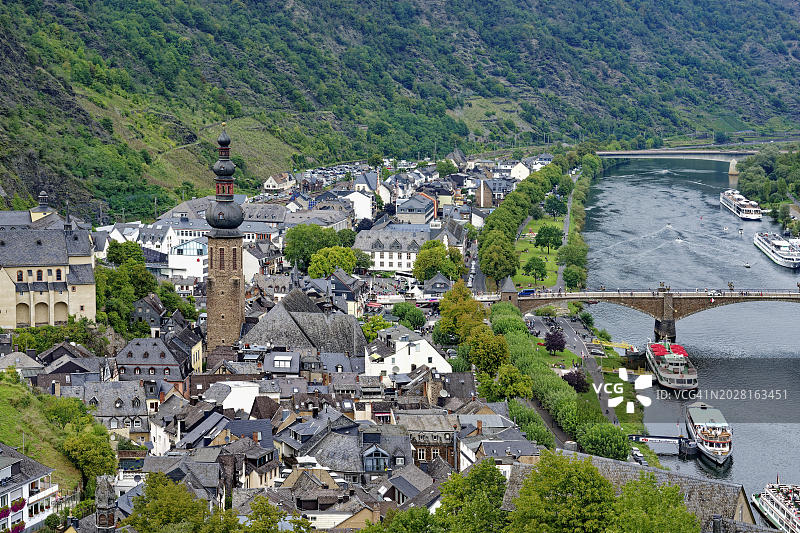 德国科赫姆及摩泽尔河风光图片素材