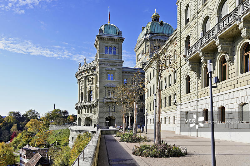 瑞士伯尔尼联邦宫国会大厦图片素材