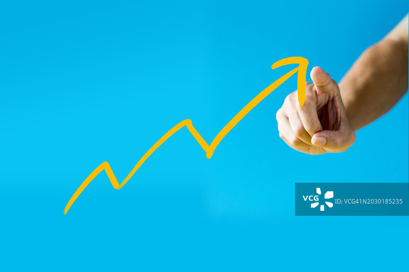 业务增长或金融增长的概念图图片素材