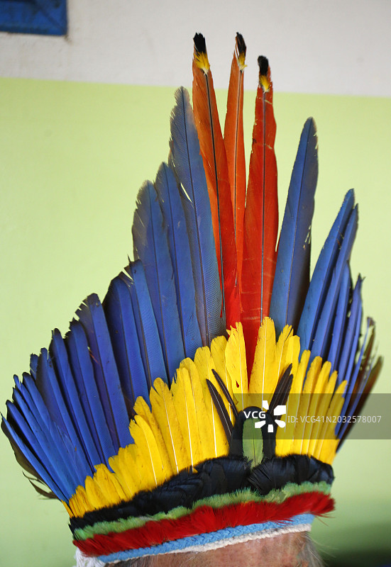 巴西土著头饰图片素材