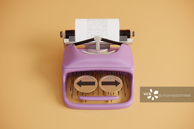 打字机上的选择概念图片素材