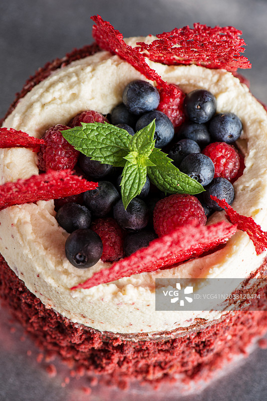 桌上蛋糕特写，澳大利亚图片素材