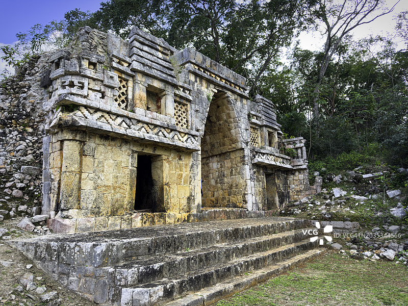 拉伯纳玛雅门户西侧拱门图片素材