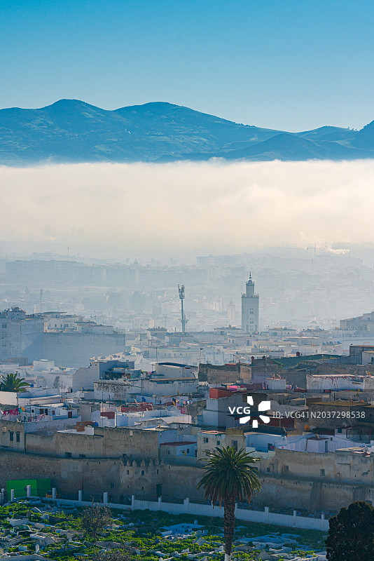 北非摩洛哥得土安城市景观图片素材