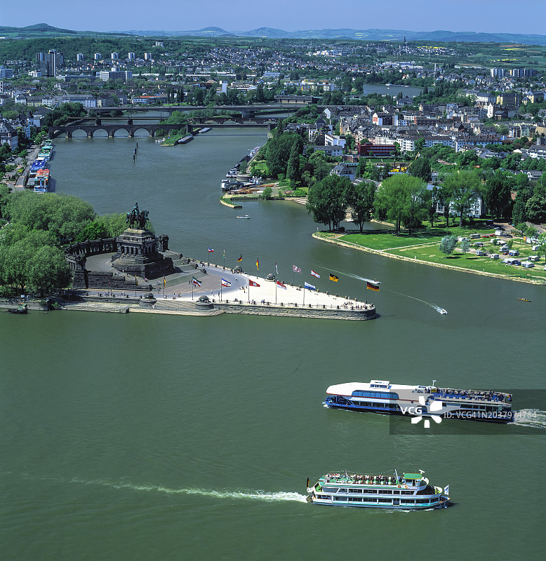 德国科布伦茨德意志角图片素材