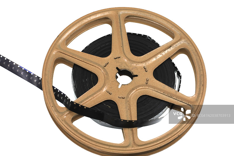 老式投影胶片卷盘图片素材