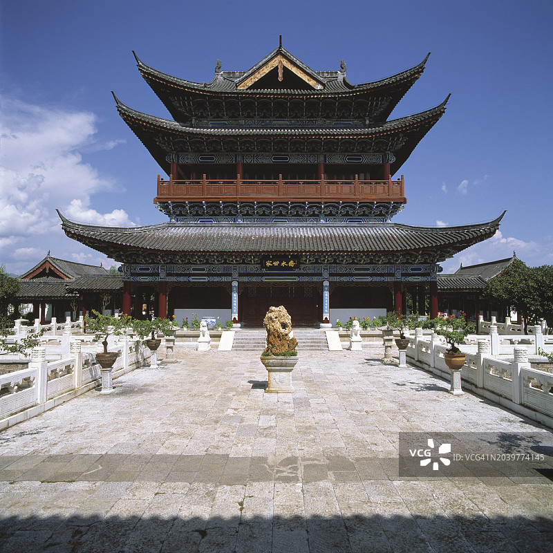 中国丽江木府图片素材