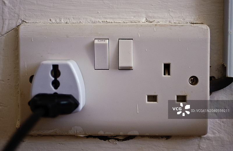 墙壁插座和电源插头适配器（肯尼亚）图片素材