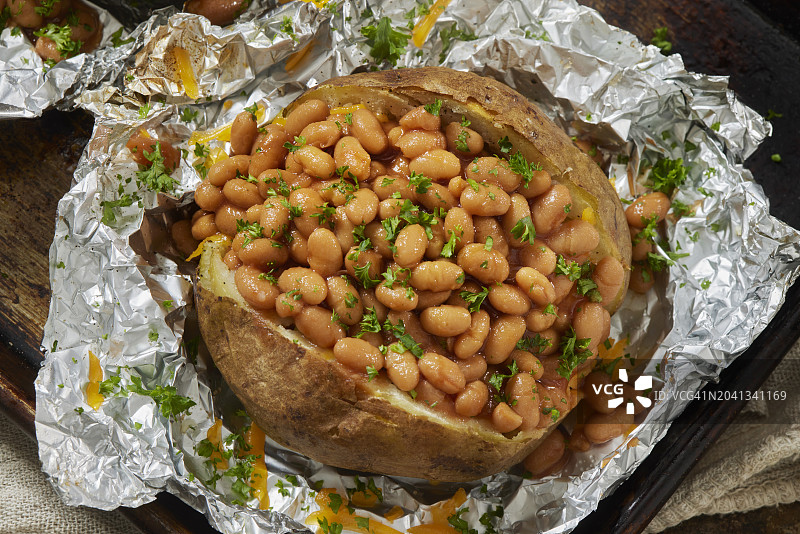 烤豆烤土豆图片素材