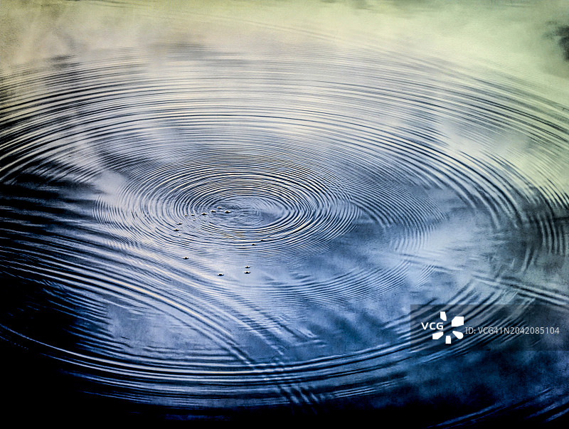 湖中的水波纹图片素材