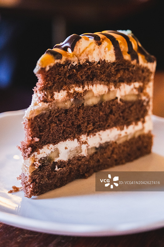 巧克力焦糖海绵甜点图片素材